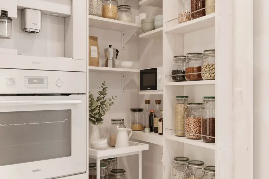 White Kitchen Storage Ideas | Smart Shelving & Pull-Out Drawers for Seamless Organization