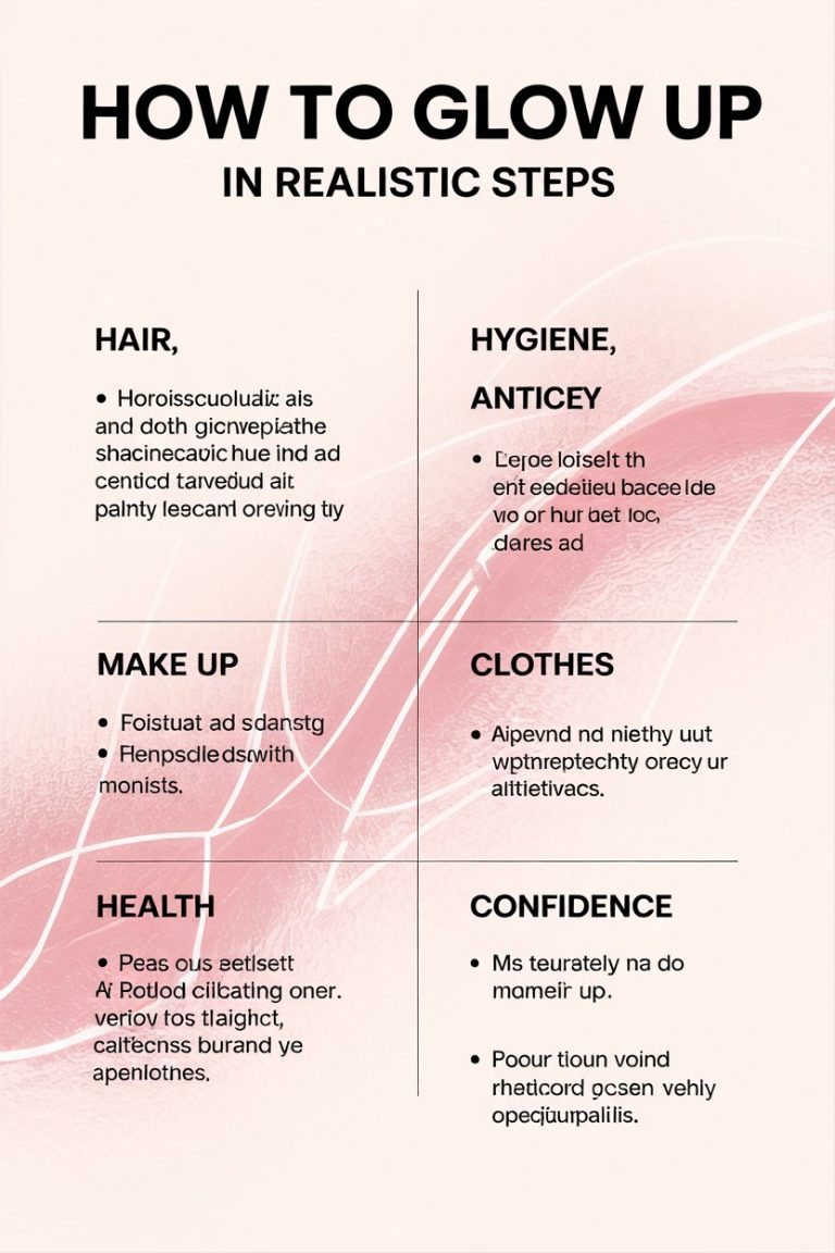 How to Glow Up in Realistic Steps: Beauty & Skincare Guide
