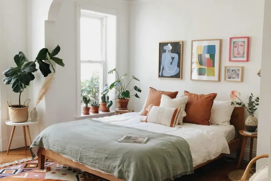Brooklyn Rental Design | Bright White Home Aesthetic | Kaleidoscopic Rug-Inspired Room Ideas