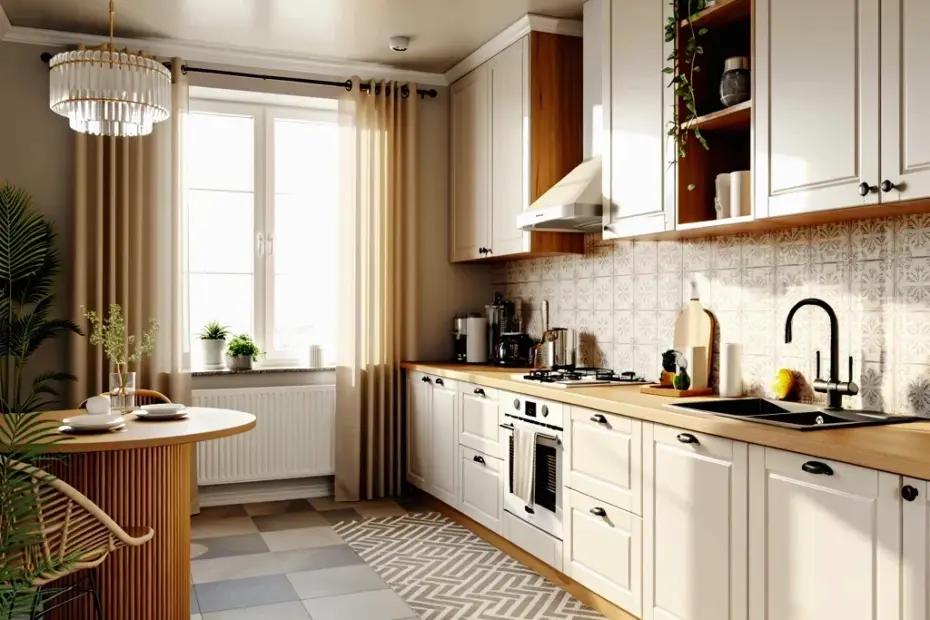 Affordable Bridge Kitchen Faucet with Cross Handles | White Kitchen on a Budget